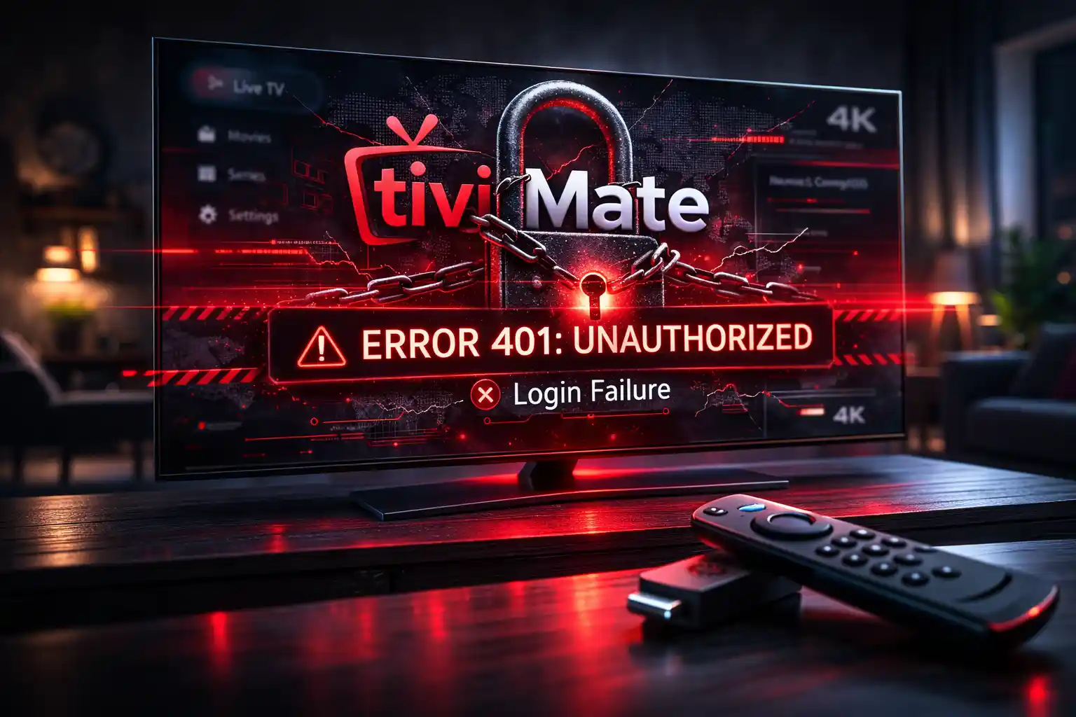 TiviMate Error 401 fix